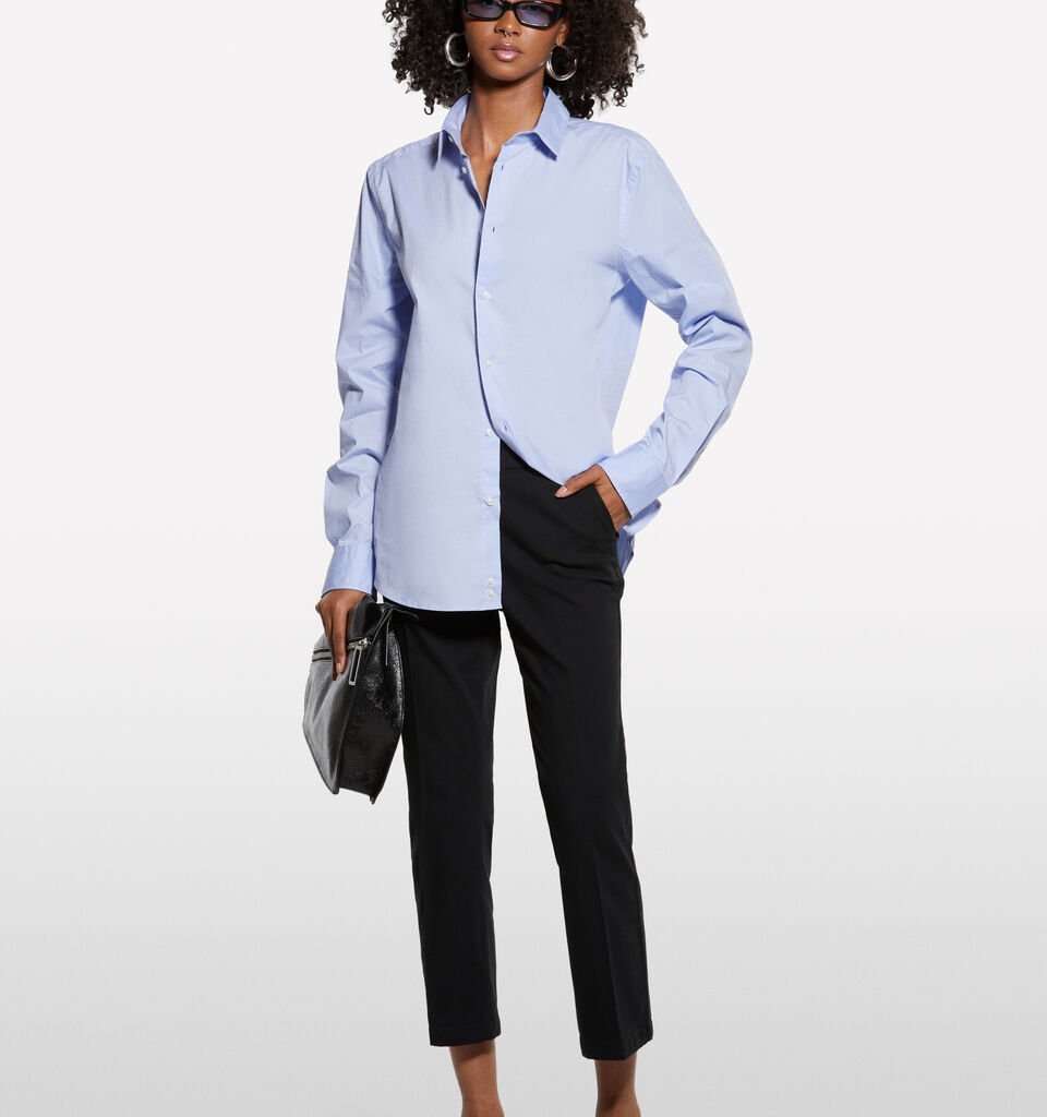 Light blue slim fit shirt - women's shirts - Light Blue | Sisley image number 1